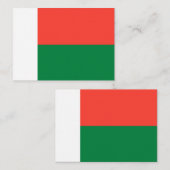 Madagaskar vlag notitiekaartje (Voorkant / Achterkant)