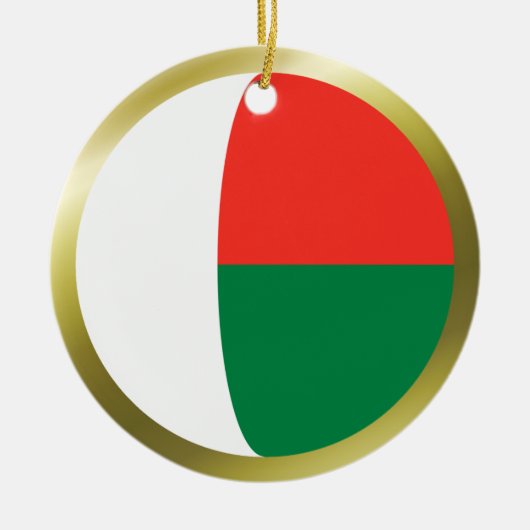 Madagaskar Vlag Ornament (Voorkant)
