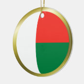 Madagaskar Vlag Ornament (Links)