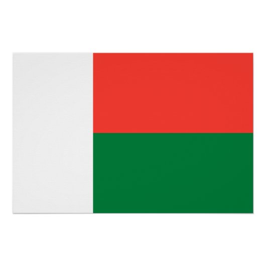 Madagaskar Vlag Perfect Poster (Voorkant)