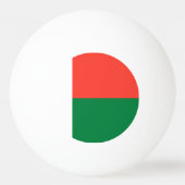 Madagaskar-vlag Pingpongbal (Achterkant)