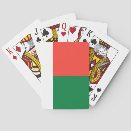Madagaskar-vlag Pokerkaarten (Achterkant)