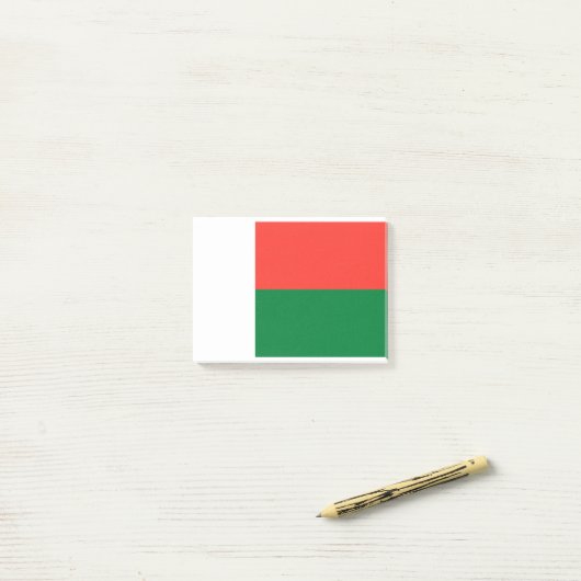 Madagaskar Vlag Post-it® Notes (Op bureau)