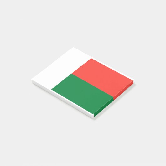 Madagaskar Vlag Post-it® Notes (Schuin)