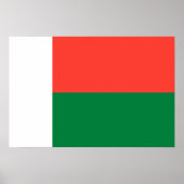 Madagaskar-vlag Poster (Voorkant)
