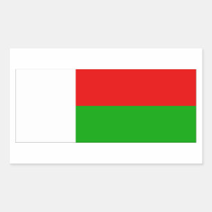 Madagaskar-vlag Rechthoekige Sticker