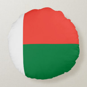 Madagaskar-vlag Rond Kussen