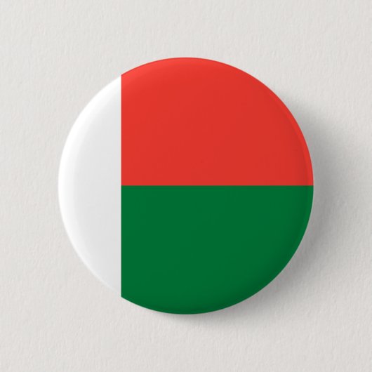 Madagaskar-vlag Ronde Button 5,7 Cm (Voorkant)