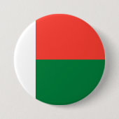 Madagaskar-vlag Ronde Button 7,6 Cm (Voorkant)
