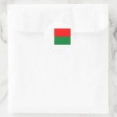 Madagaskar-vlag Ronde Sticker (Tas)
