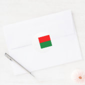 Madagaskar-vlag Ronde Sticker (Envelop)