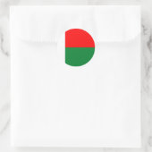 Madagaskar-vlag Ronde Sticker (Tas)