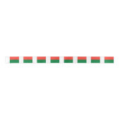 Madagaskar Vlag Satijnen Lint (Voorkant)