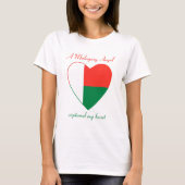 Madagaskar Vlag Schatje T-Shirt (Voorkant)