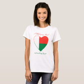 Madagaskar Vlag Schatje T-Shirt (Voorkant volledig)
