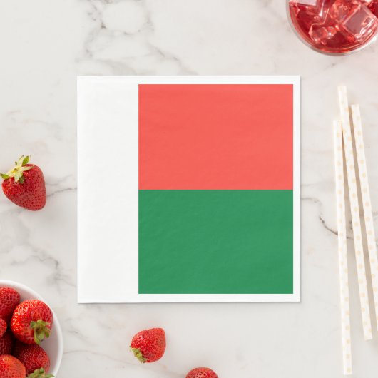 Madagaskar-vlag Servet (Insitu)