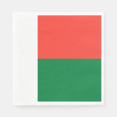 Madagaskar-vlag Servet (Voorkant)