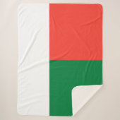 Madagaskar-vlag Sherpa Deken (Voorkant)