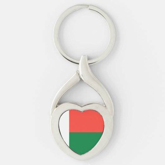 Madagaskar-vlag Sleutelhanger (Voorkant)