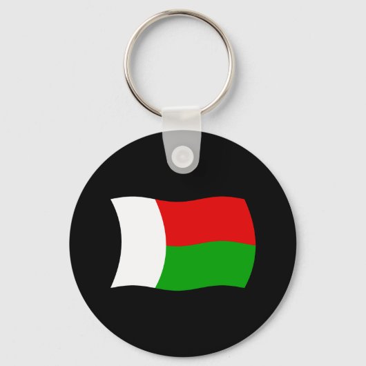 Madagaskar Vlag Sleutelhanger (Voorkant)