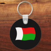 Madagaskar Vlag Sleutelhanger (Voorkant)