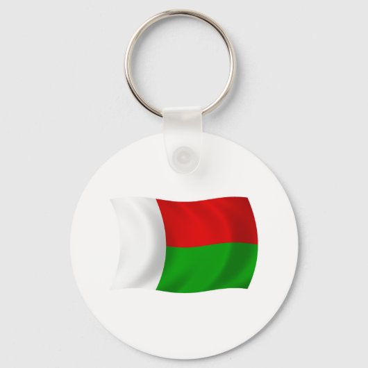 Madagaskar Vlag Sleutelhanger (Voorkant)