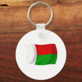 Madagaskar Vlag Sleutelhanger (Voorkant)