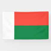 Madagaskar-vlag Spandoek (Horizontaal)