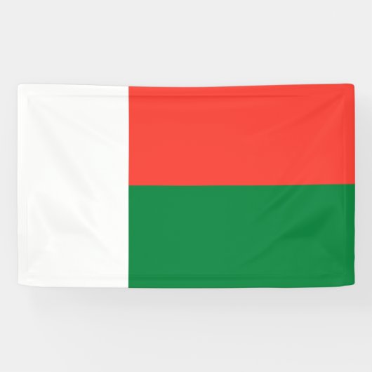 Madagaskar-vlag Spandoek (Horizontaal)