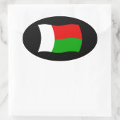 Madagaskar Vlag Sticker (Tas)