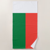 Madagaskar vlag strandlaken (Voorkant)