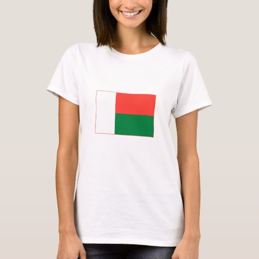 Madagaskar Vlag T-shirt (Voorkant)
