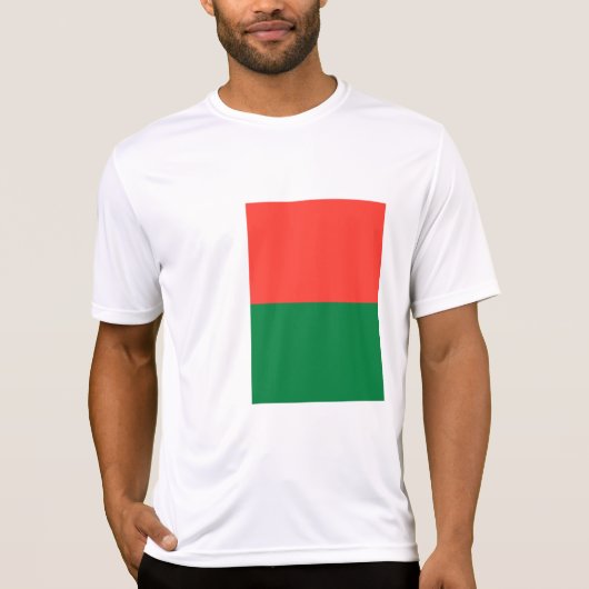 Madagaskar-vlag T-shirt (Voorkant)