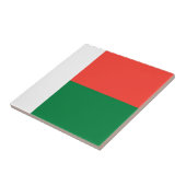 Madagaskar-vlag Tegeltje (Zijkant)