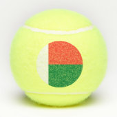Madagaskar-vlag Tennisballen (Achterkant)