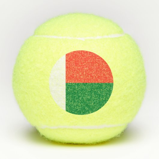 Madagaskar-vlag Tennisballen (Voorkant)