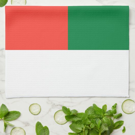 Madagaskar-vlag Theedoek (Gevouwen)