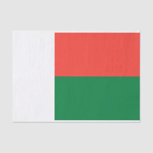 Madagaskar Vlag Tissuepapier (Voorkant)