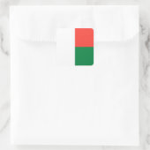 Madagaskar Vlag Vierkante Sticker (Tas)