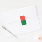 Madagaskar Vlag Vierkante Sticker (Envelop)