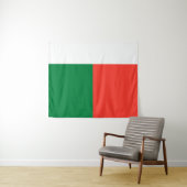Madagaskar-vlag Wandkleed (In Situ (horizontaal))