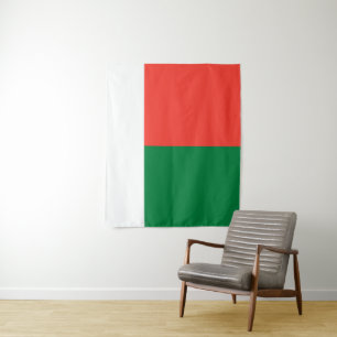 Madagaskar-vlag Wandkleed