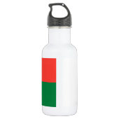 Madagaskar Vlag Waterfles (Achterkant)