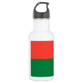 Madagaskar Vlag Waterfles (Voorkant)