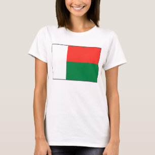 Madagaskar-vlag x kaart T-Shirt