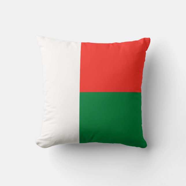 Madagaskar Vlag x Vlag Kussen (Voorkant)