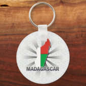 Madagaskar-vlaggenkaart 2.0 sleutelhanger (Voorkant)