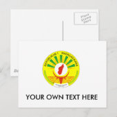 Madagaskar-wapenschild Briefkaart (Voorkant / Achterkant)