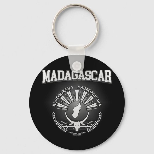 Madagaskar-wapenschild Sleutelhanger (Voorkant)