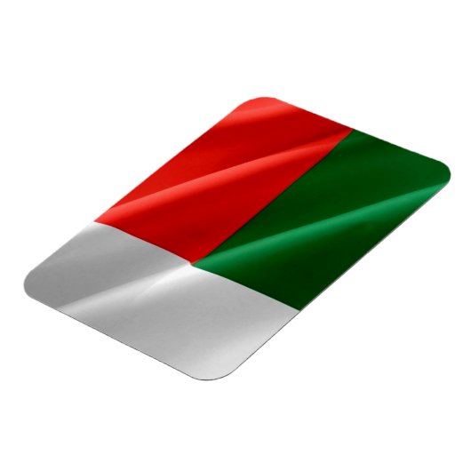 Madagaskar - Waving Flag - Magneet (Linkerzijde)